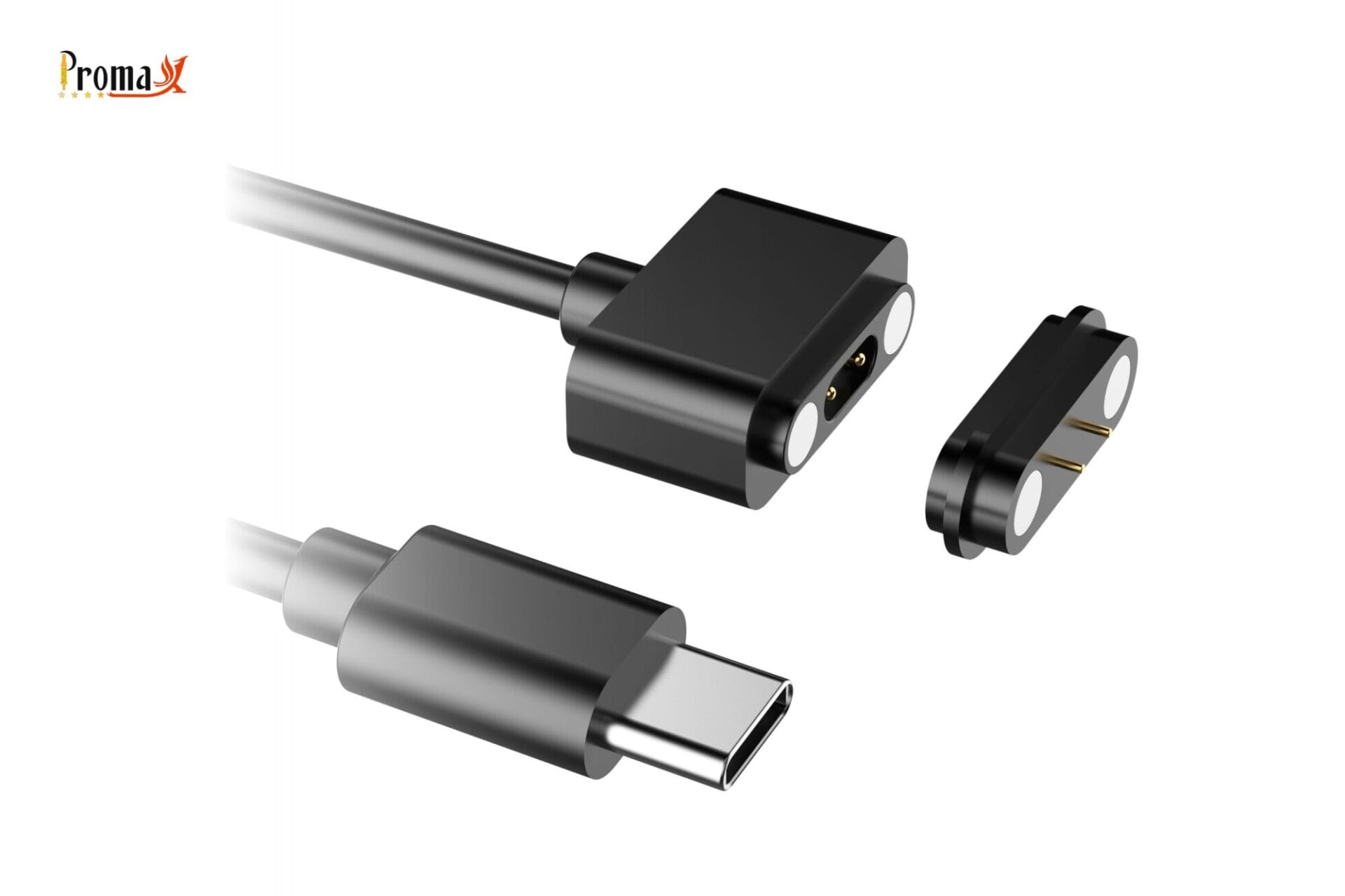 2 pin pogo pin magnetic cable connectors