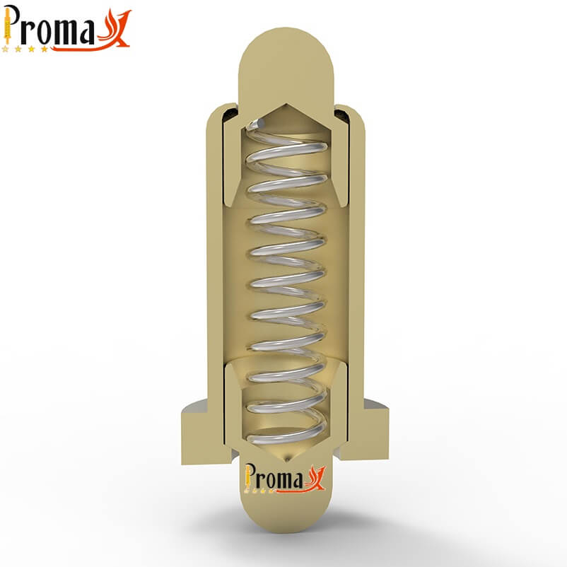 Double ended pogo pin-3