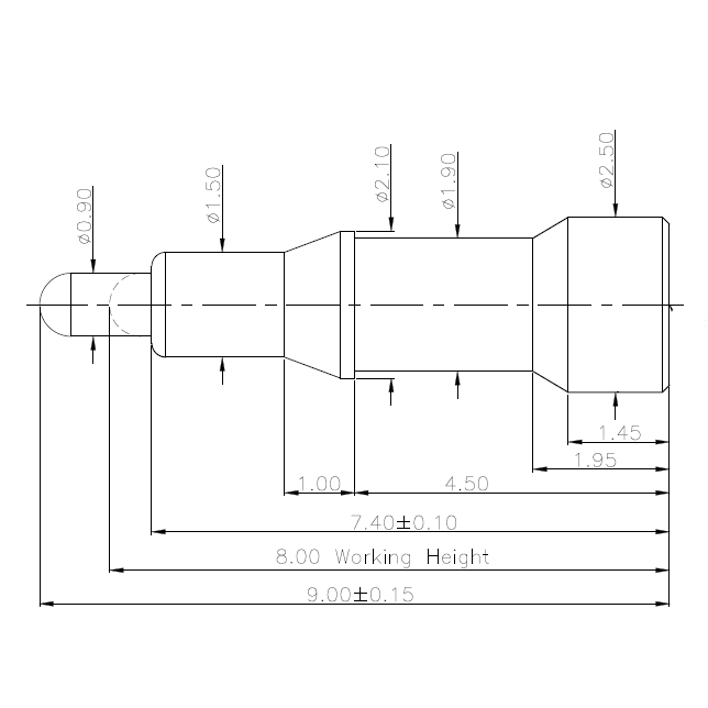 SMT POGO PIN-3710-01PA