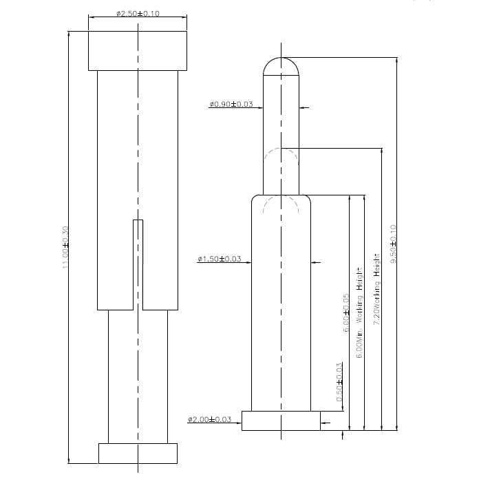 SMT POGO PIN-4167-01PA