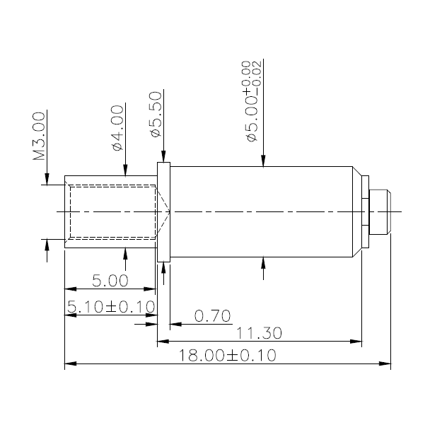 THREAD SCREW POGO PIN C1823-01