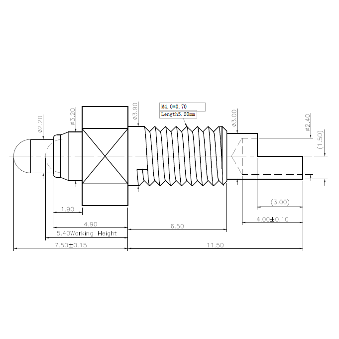 THREAD SCREW POGO PIN NC4176-01PA