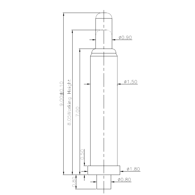 Though hole POGO PIN-NC2089-01
