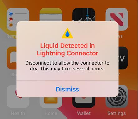 How to dry lightning connector-09P