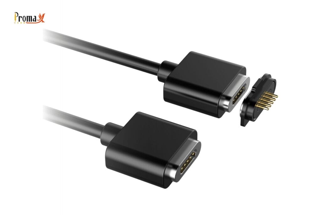 5 pin pogo pin magnetic cable connectors