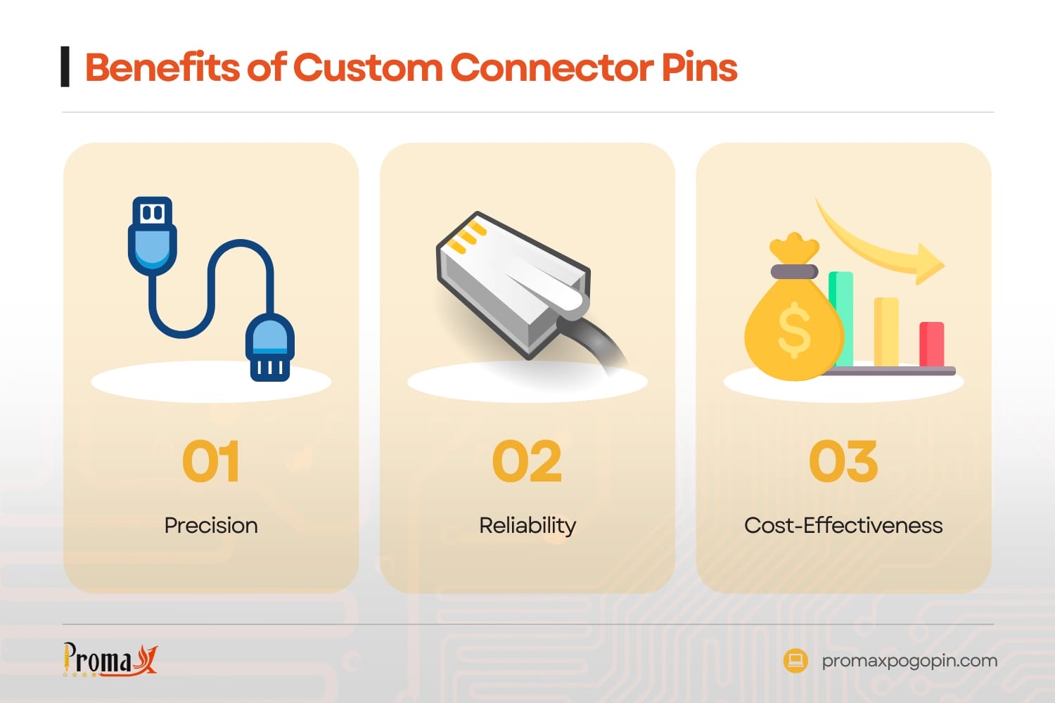 benefits of custom connector pins