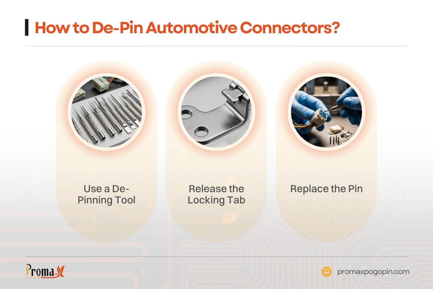 how to de pin automotive connectors