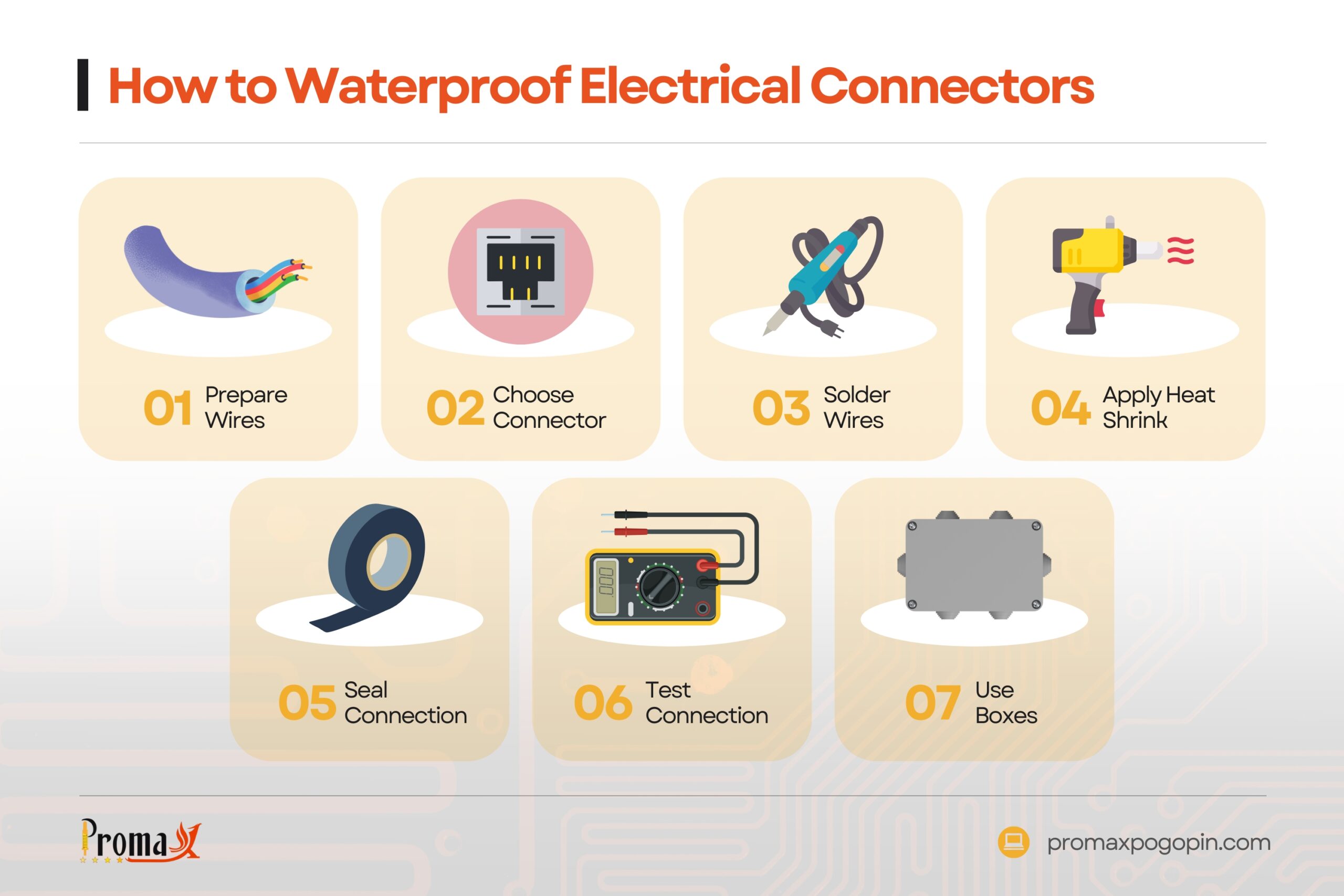 how to waterproof electrical connectors step by step guide