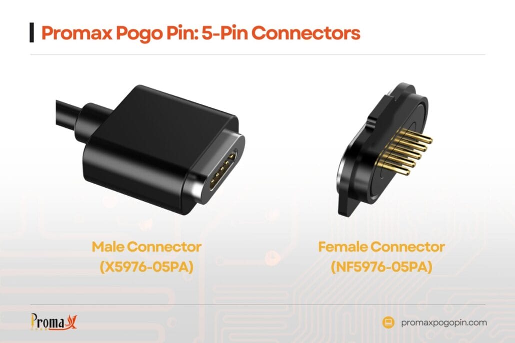 promax pogo pin 5 pin connectors