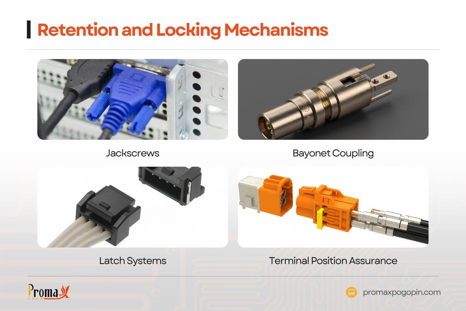 retention and locking mechanisms
